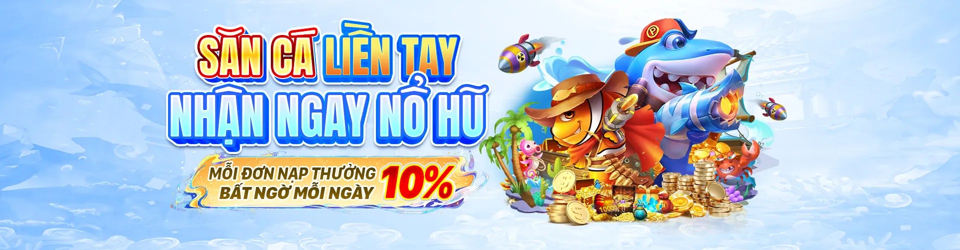 Thế giới bắn cá uuu888 login đầy màu sắc với nhiều loại cá và kho báu